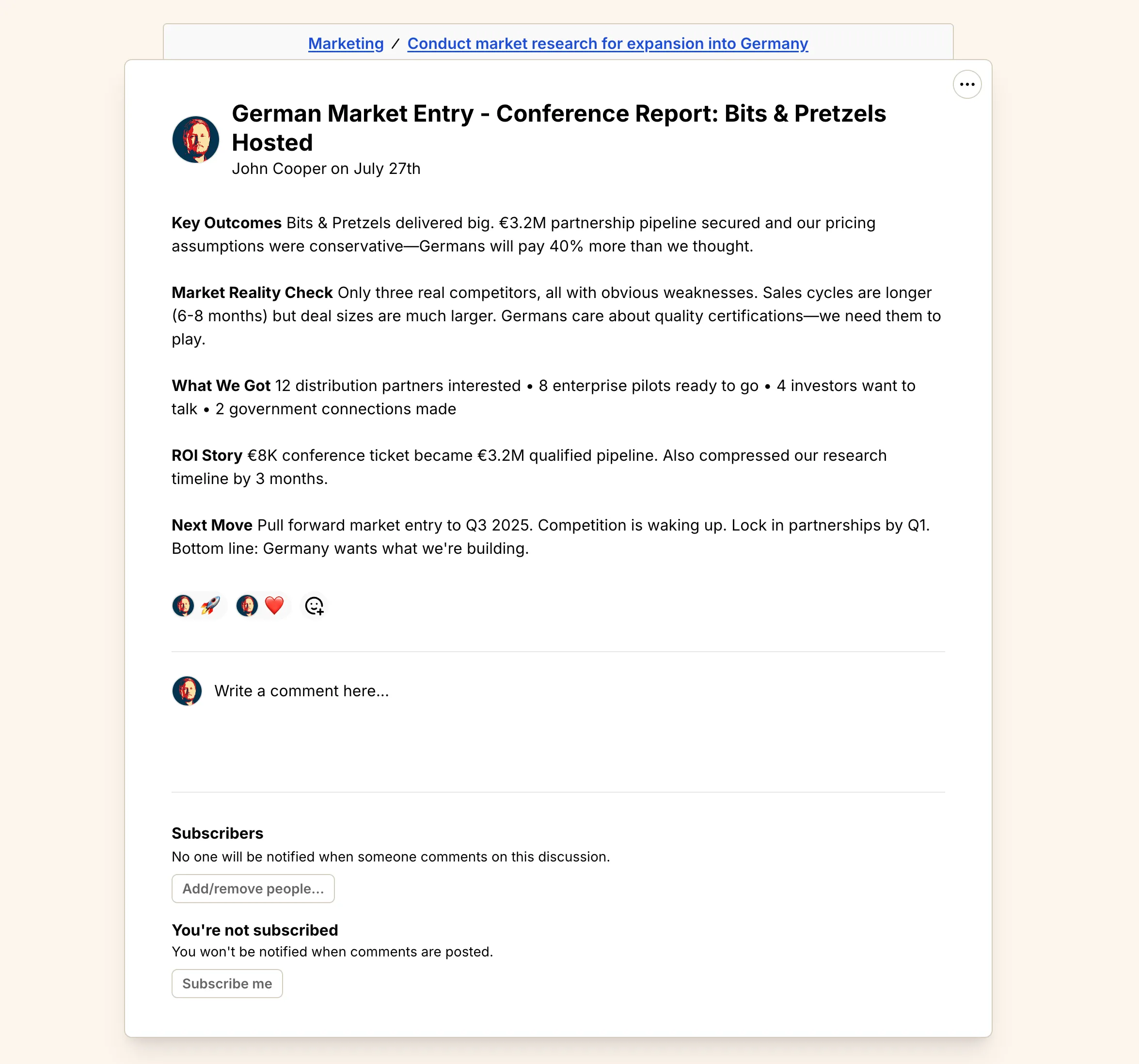 Project Discussions